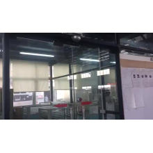 Automatic sensor glass sliding door myanmar aluminum glass garage door